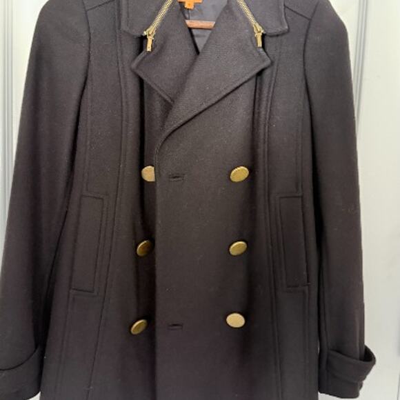 Tory Burch Wool Peacoat, Black, Size 2(XS) - Picture 5 of 9